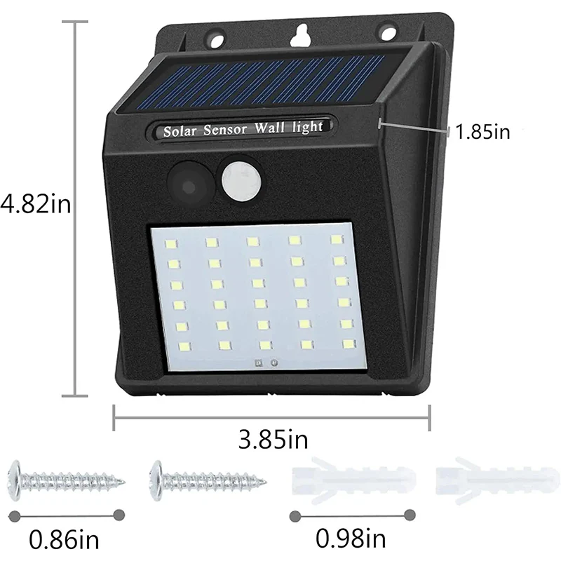 Solarbetriebene LED-Bewegungsmelderlampe — Helle Sicherheitsfreiheit - Image 12
