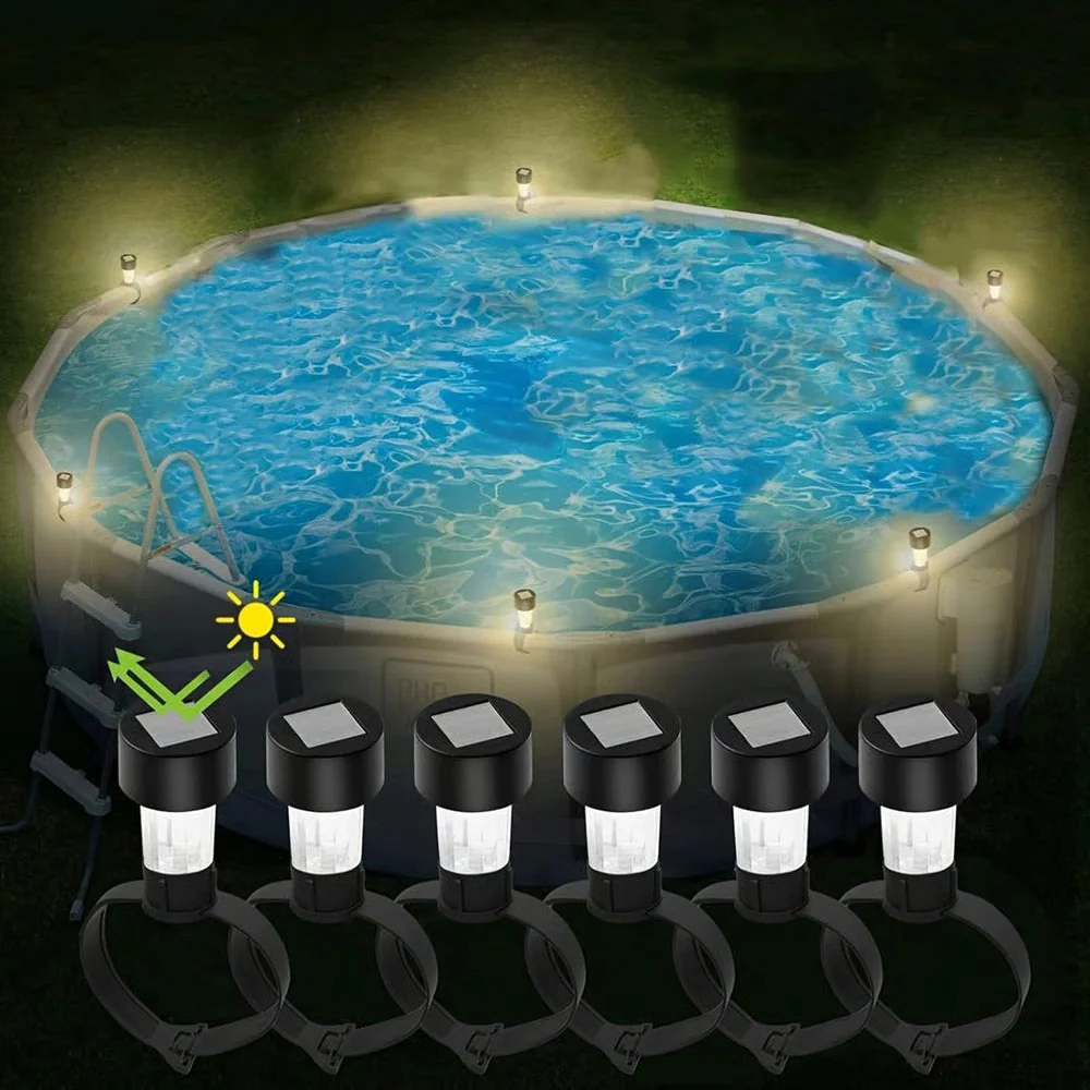SolarSplash – 6er Set Solar-Poollichter für Aufstellpools - Image 5