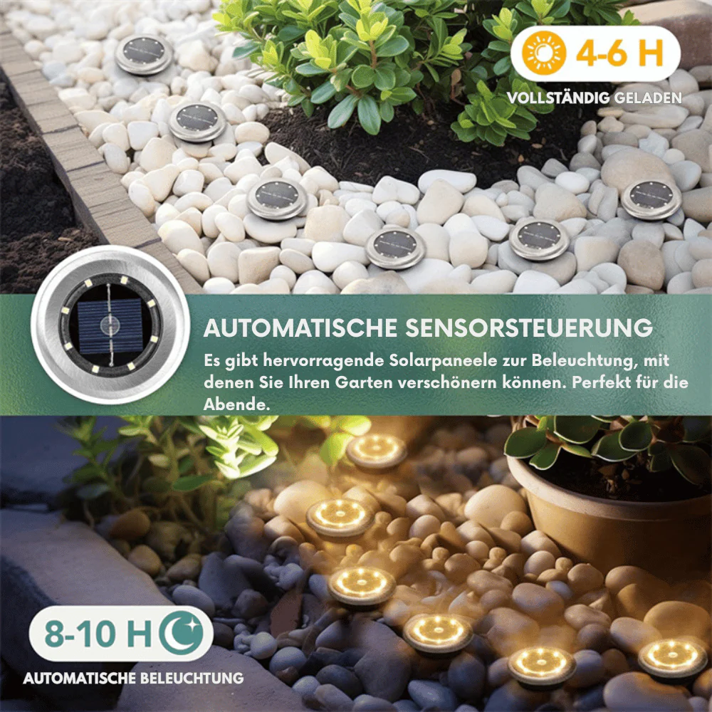 SolarGlow 4er-Set — Gartenwegbeleuchtung | 50% RABATT - Image 2
