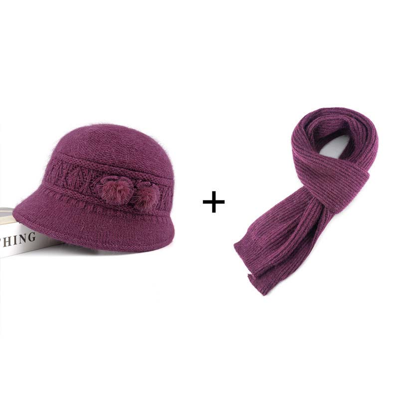 Sophia – Damen-Plüsch-Wintermütze mit Blumenakzenten - Image 19