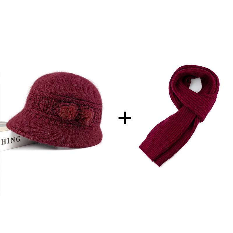 Sophia – Damen-Plüsch-Wintermütze mit Blumenakzenten - Image 22
