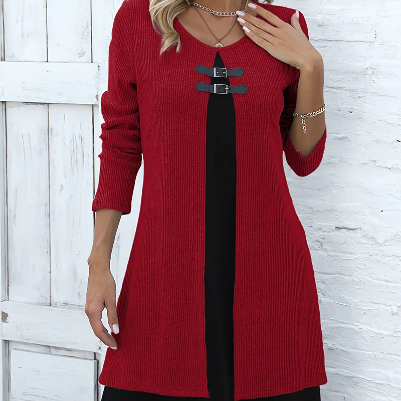 Sophie – Elegantes A-Linien-Kleid mit stilvollen Schnallen | 50% RABATT - Image 3