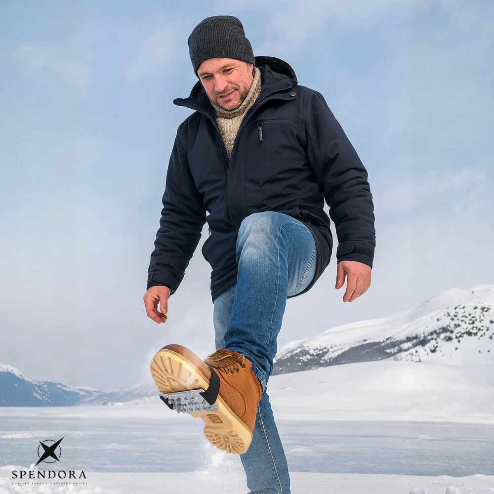 Spikelyn 3 Paar – Rutschfeste Eisspikes mit langlebigen Stahlspitzen | 50% RABATT