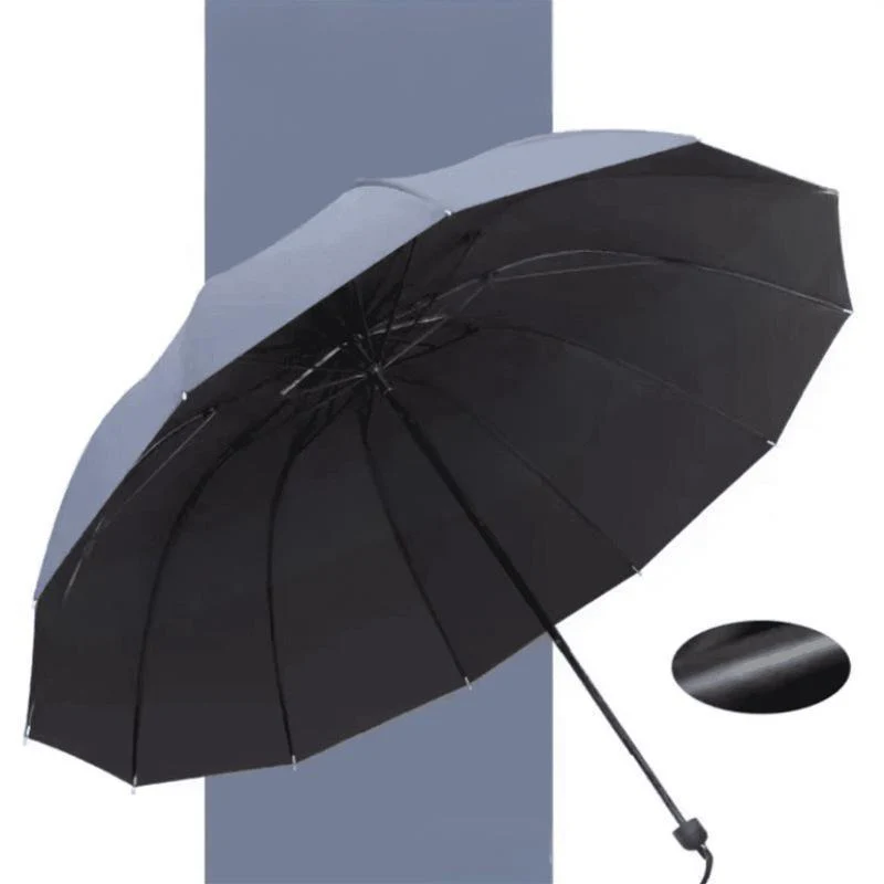 StormShield – 12-Rippen Faltbarer Winddichter Regenschirm - Image 10
