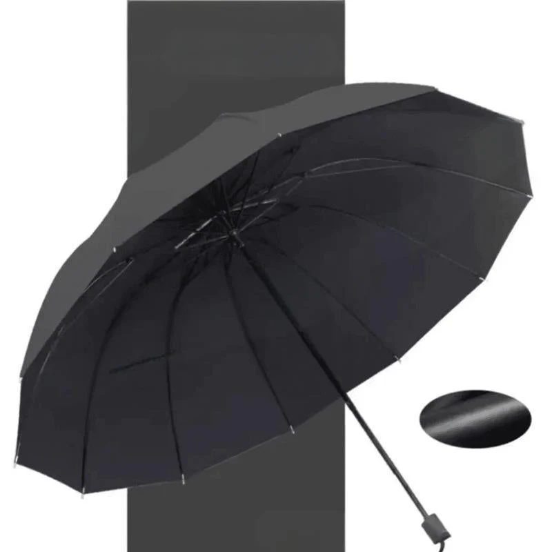 StormShield – 12-Rippen Faltbarer Winddichter Regenschirm - Image 11