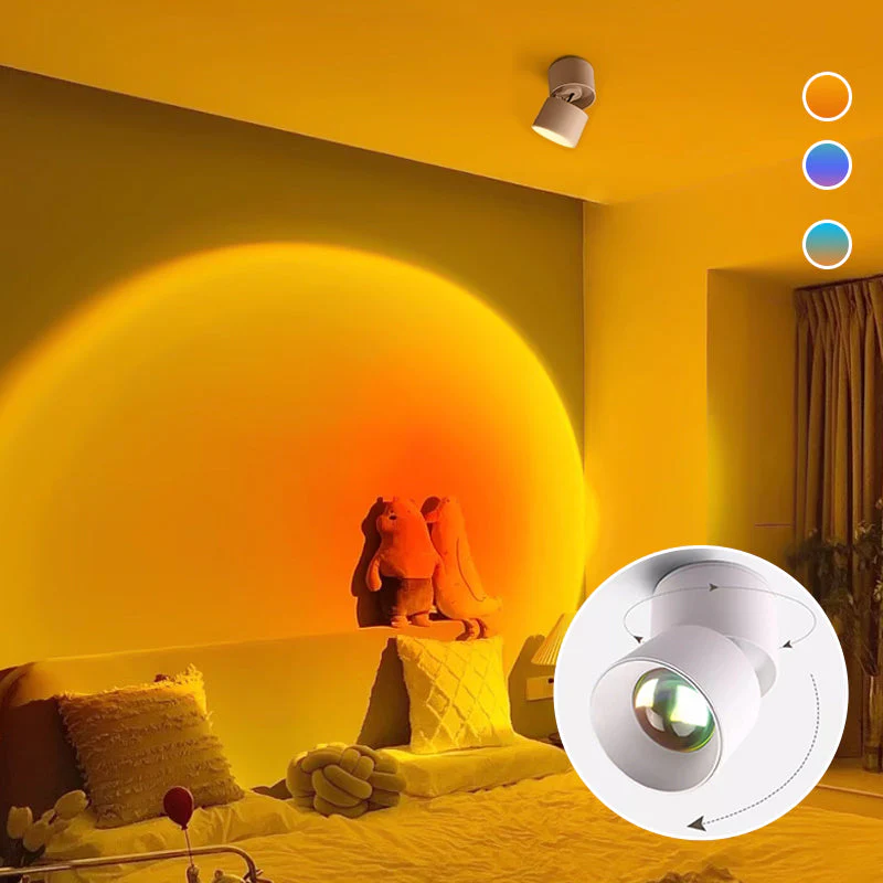 SunAura – LED-Sunset-Projektionslampe