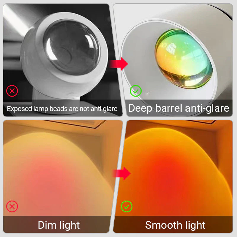 SunAura – LED-Sunset-Projektionslampe - Image 4