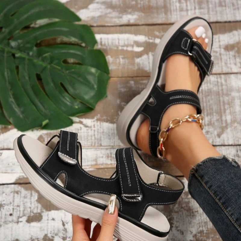 SunStyle - Damensandalen mit Keilabsatz | 50% Rabatt - Image 2