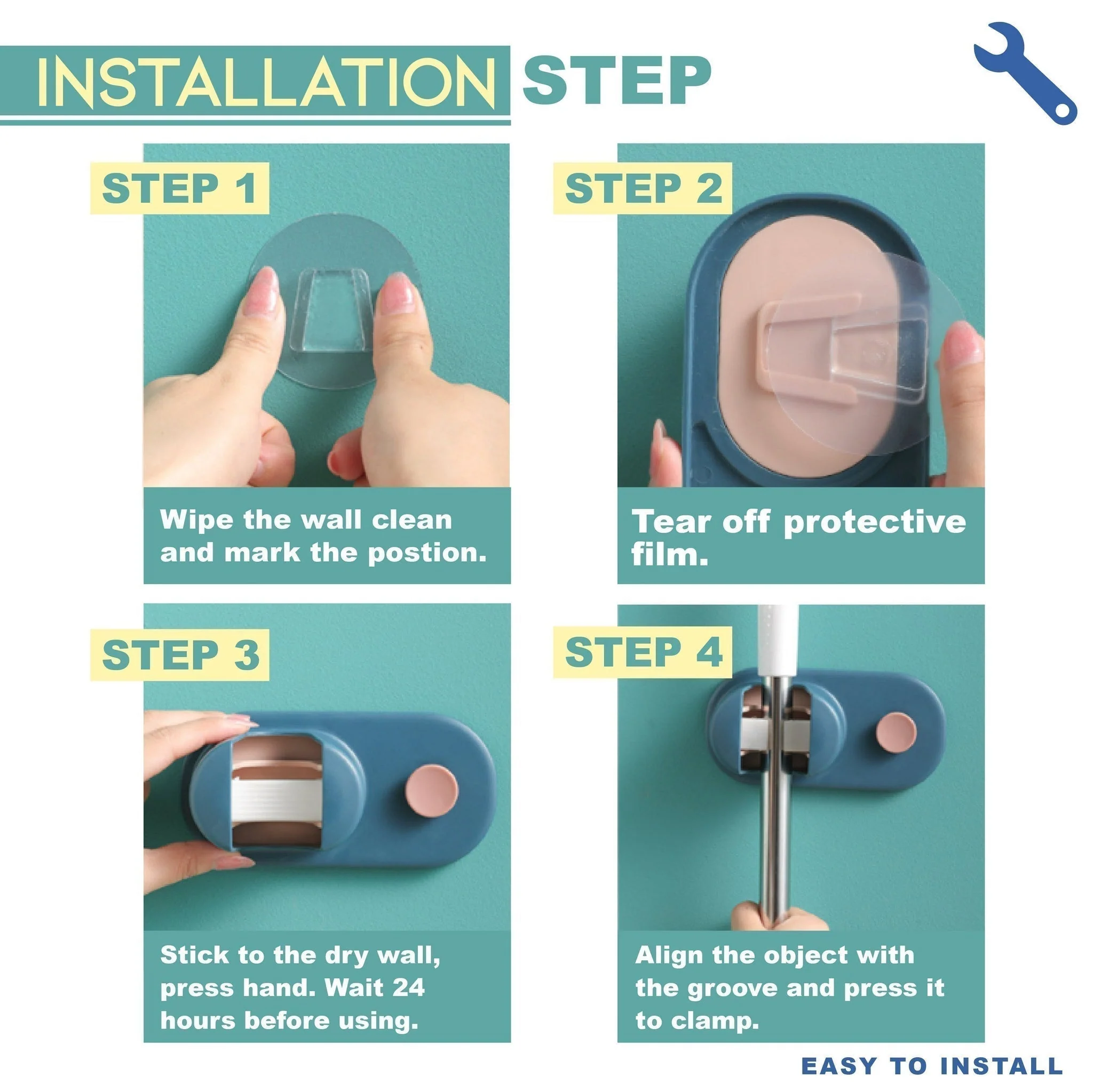 TidyGrip – Wandhalterung für Besen & Reinigungsgeräte | 1+2 GRATIS - Image 5