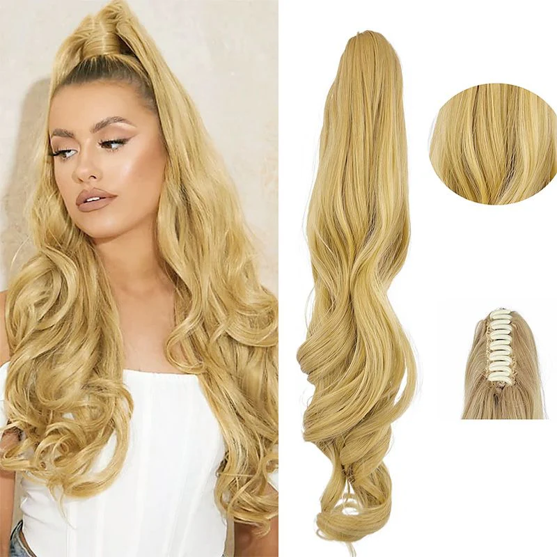 🔥Traumhaft gewellter Pferdeschwanz Haarverlängerung mit Clips - Image 2
