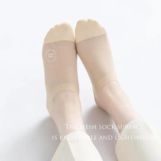 🔥Ultradünne Liner-Socken, rutschfeste Füßlinge aus Nylon - Image 11
