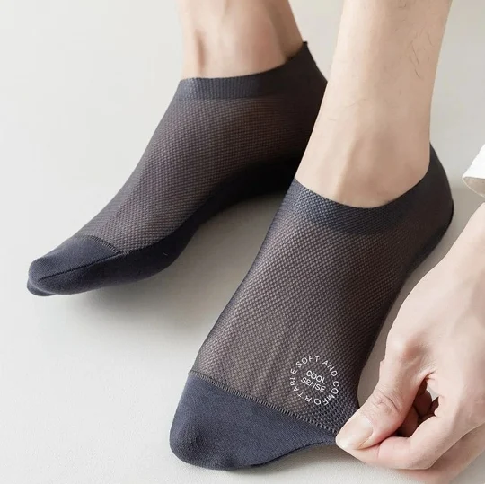 🔥Ultradünne Liner-Socken, rutschfeste Füßlinge aus Nylon - Image 12
