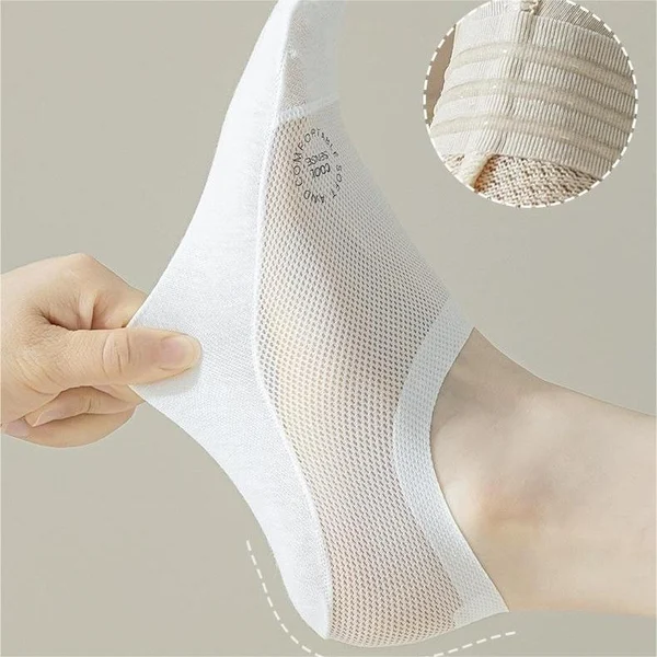 🔥Ultradünne Liner-Socken, rutschfeste Füßlinge aus Nylon - Image 3