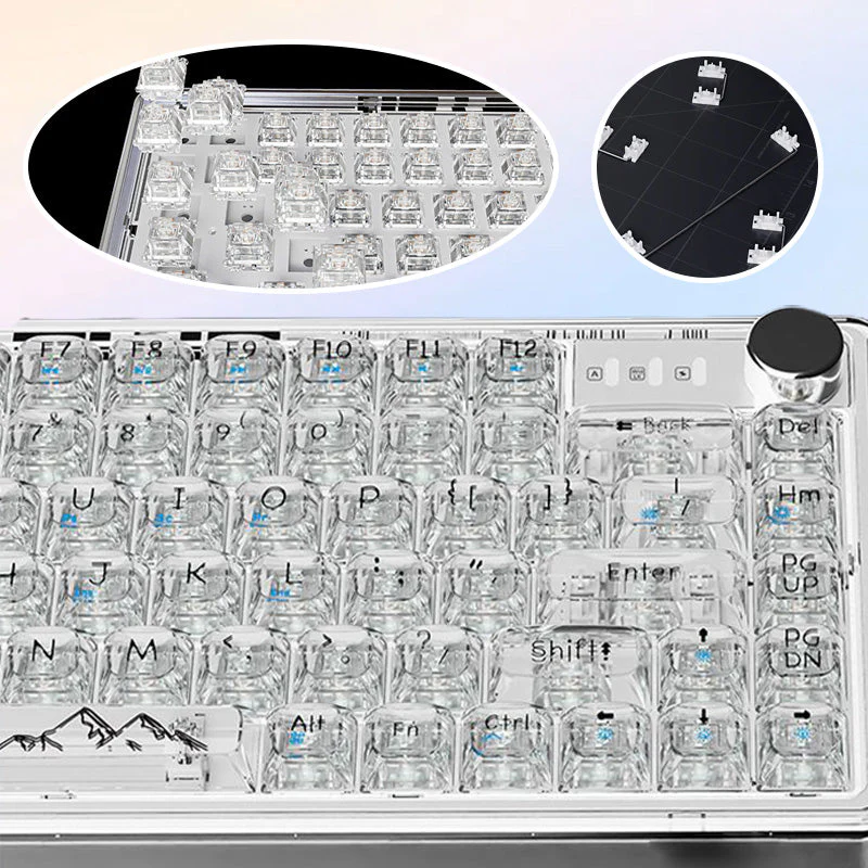 Universal transparente mechanische Tastatur mit RGB Hintergrundbeleuchtung - Image 4