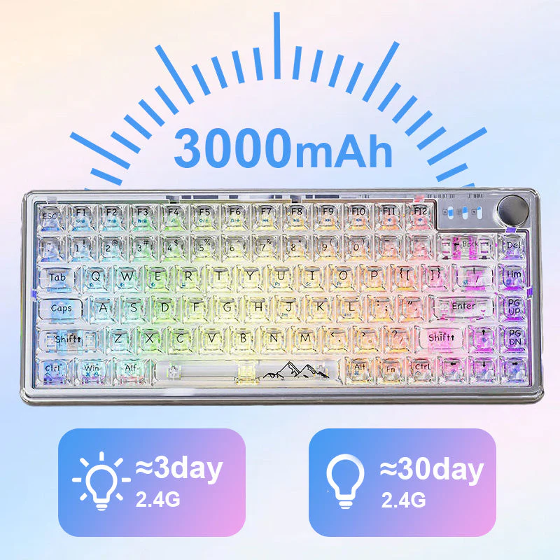 Universal transparente mechanische Tastatur mit RGB Hintergrundbeleuchtung - Image 7