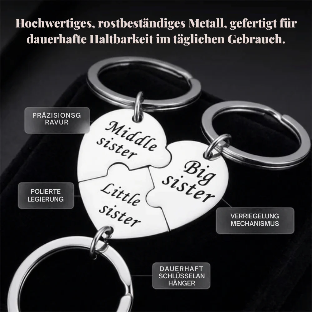 SisterBond — Puzzle-Schlüsselanhänger für Schwestern | 1+1 GRATIS - Image 5