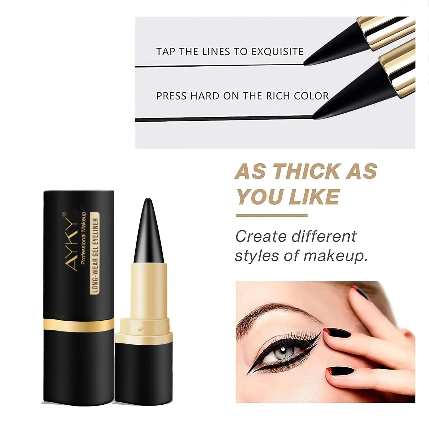 VeyraLine – Matter Gel-Eyeliner | 1+1 GRATIS - Image 10