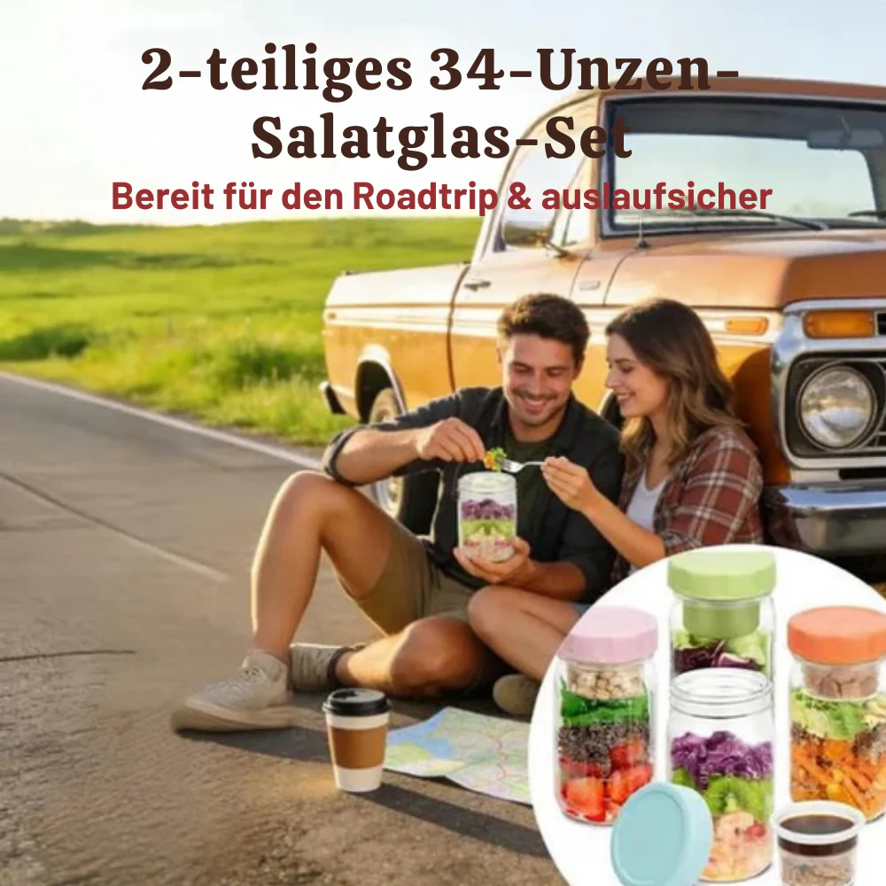 VividVessel – Frische Salatbox Glas | 2+1 GRATIS - Image 3