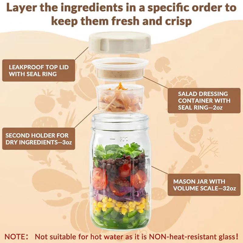 VividVessel – Frische Salatbox Glas | 2+1 GRATIS - Image 7