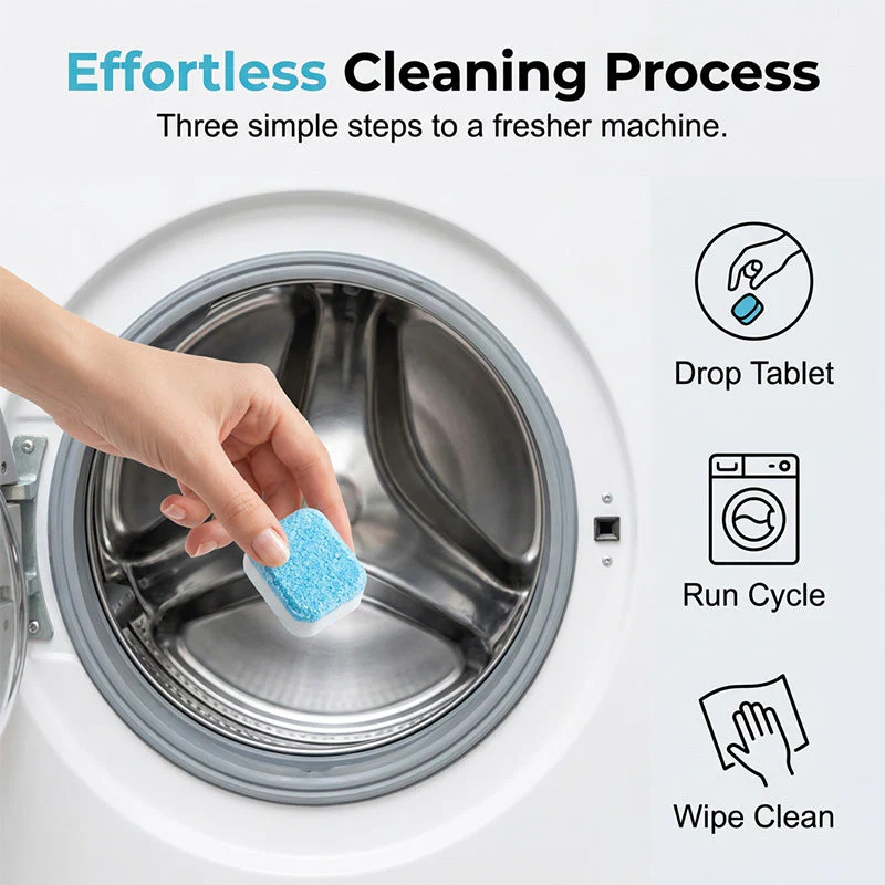 WasherRefresh 10 Stück — Waschmaschinen-Reinigungstabletten | 1+2 GRATIS - Image 10