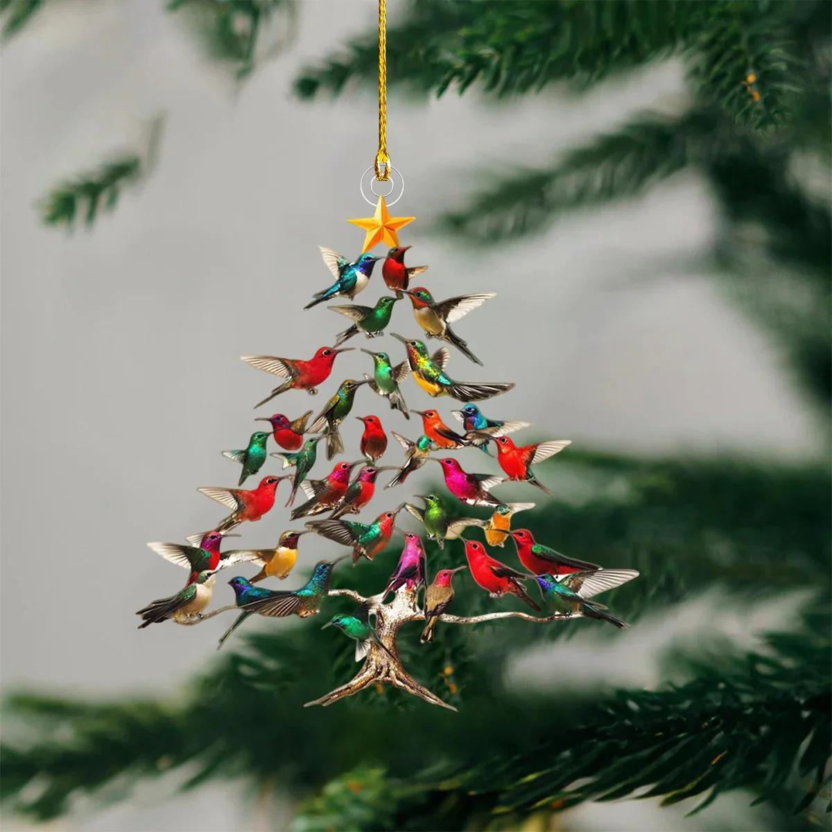 Winterly – Kolibri 2D Acryl-Weihnachtsornament | 1+2 GRATIS - Image 3